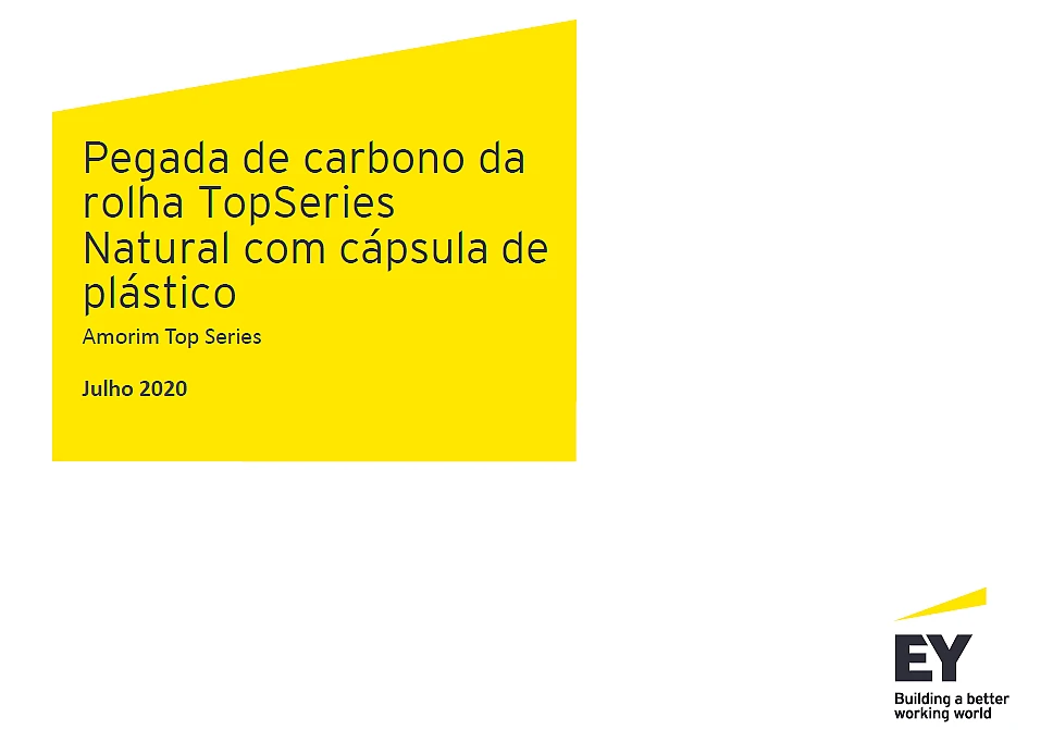 Pegada de carbono da rolha Top Series com cápsula de plástico