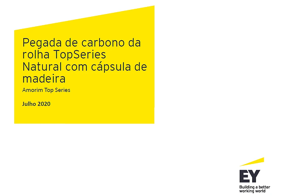 Pegada de carbono da rolha Top Series natural com cápsula de madeira