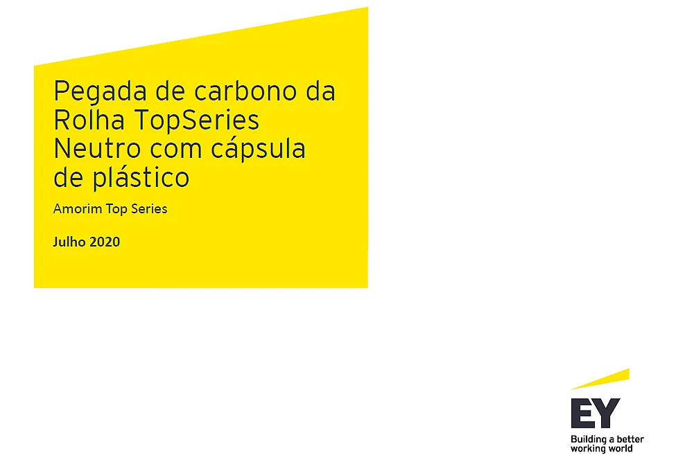 Pegada de carbono da rolha Top Series Neutro com cápsula de plástico